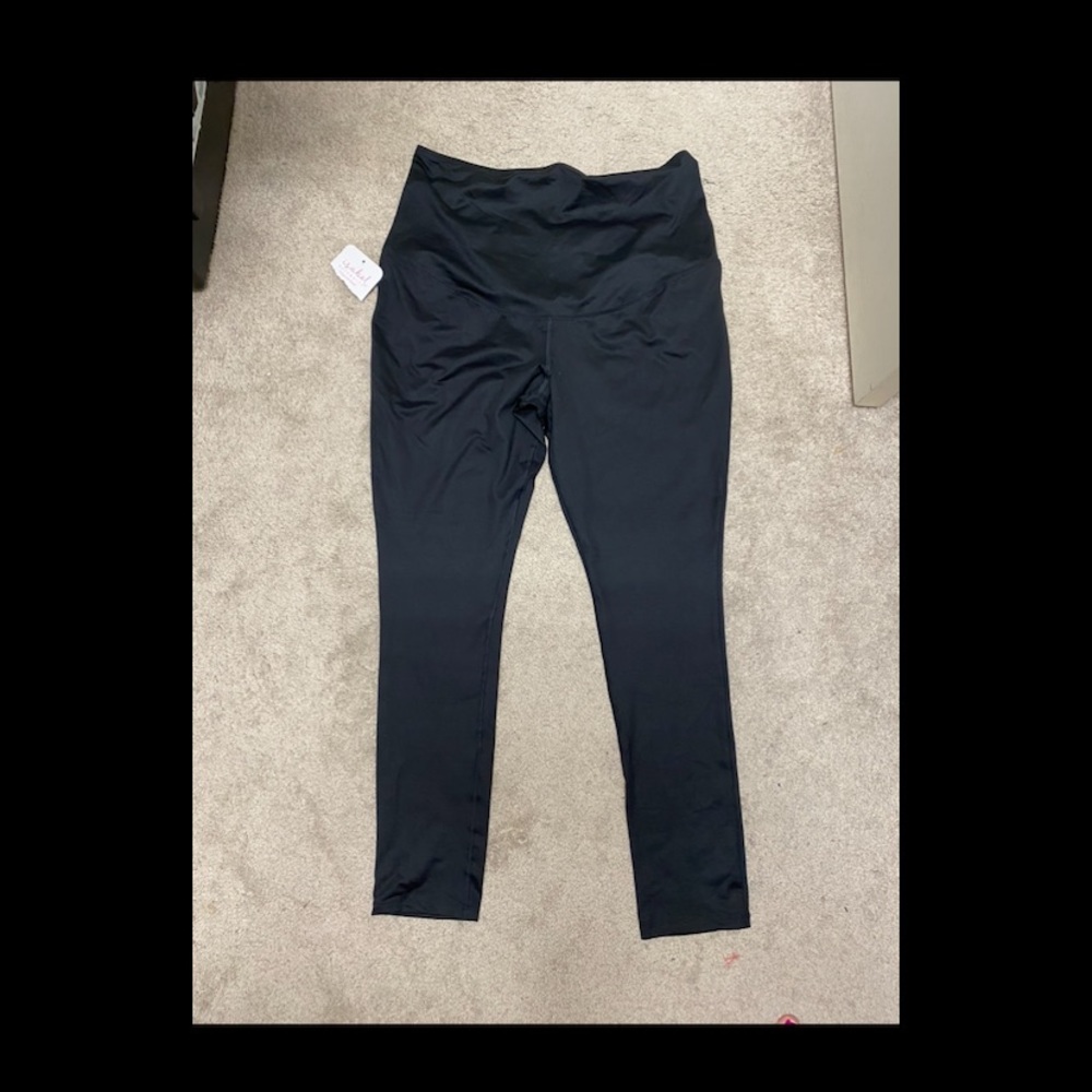 Black Over Belly Active Maternity Leggings - Isabel Maternity by Ingrid & Isabel